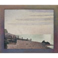 thumbnail image 3 of Georges Seurat 23x20 Black Modern Framed Museum Art Print Titled - Evening, Honfleur (1886), 3 of 5