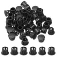 thumbnail image 1 of Uxcell 45 Pcs Bouchons de Trou en Nylon, 2/5 Pouces(10mm) Bouchons de Trou de Vis Ronds, Noir, 1 of 7