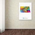 thumbnail image 4 of Trademark Fine Art "North Dakota Map" Canvas Art by Michael Tompsett, 4 of 4