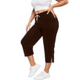 thumbnail image 6 of Women Casual Pants Plus Size Casual Pants With Pockets Soft Stretchy Yoga Trousers For Comfortable Athletic Wear And Everyday, 6 of 7