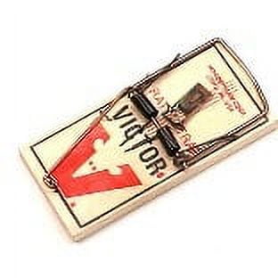 Victor Metal Pedal Sustainably Sourced FSC Wood Humane Snap Rat Trap - M200 - Kill Rats in Homes and Businesses - 12 Wooden Traps - 12 Pack