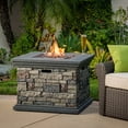 thumbnail image 1 of New 32" STONE SQUARE MGO FIRE PIT - 40000 BTU, 1 of 8