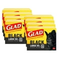 thumbnail image 1 of GLAD Black Garbage Bags - Large 90 Litres, 30 Bags(8/Case), 1 of 6