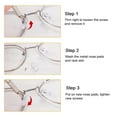 Glasses Repair Kit, EEEkit Screw Nut Nose Pad Set, Assortment Kit Set