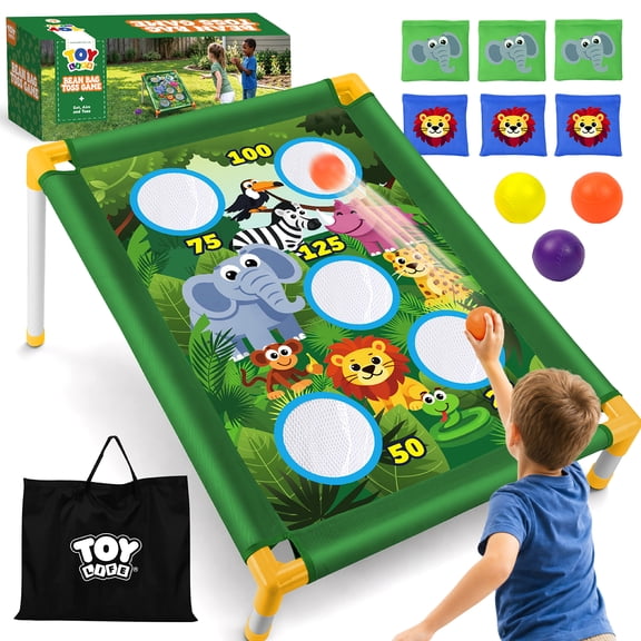 TOY Life Bean Bags Toss Carnival Games, Cornhole, Outdoor Toys for Kids Ages 4-8, Backyard Game Sports & Outdoor Play, Outside Toys for Ages 5-7, Family Lawn Yard Games Birthday Party, Gift for Boys