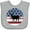 AC-Heather Grey, variant on Inktastic Deer Bow Hunting USA Flag Boys or Girls Baby Bib
