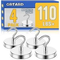Grtard Magnetic Hooks Heavy Duty, Strong Magnet Hooks for Cruise, 110 Lbs  Magnetic Hooks for Fridge, Garage, Hanging, Classroom, Grill, Cabins, Office, Home, Workplace and Kitchen.