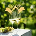 thumbnail image 5 of ziyahi 100PCS Wine Glass Cards Heart-shaped LOVE Card for Wedding Party, 5 of 5