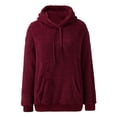 thumbnail image 5 of QHFBli Winter Ladies' Hoodie Women's Long Sleeve Pullover Hoodie Loose Fit Casual Top Soft Lined Winter Warmth Comfortable Everyday Blouse Outerwear, 5 of 7