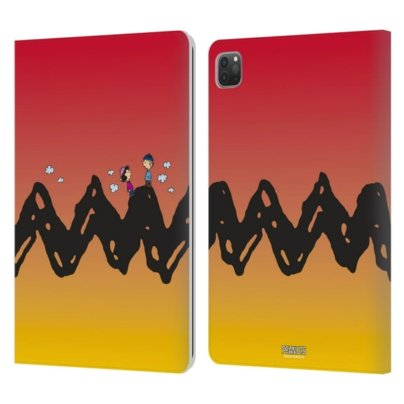 Head Case Designs Officially Licensed Peanuts Characters Charlie & Lucy Leather Book Wallet Case Cover Compatible with Apple iPad Pro 11 (2020 / 2021)