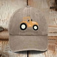 thumbnail image 2 of Tfken Baby Kids Hat Trendy Car Print Cozy All-Season Baseball Cap Yellow, 2 of 3