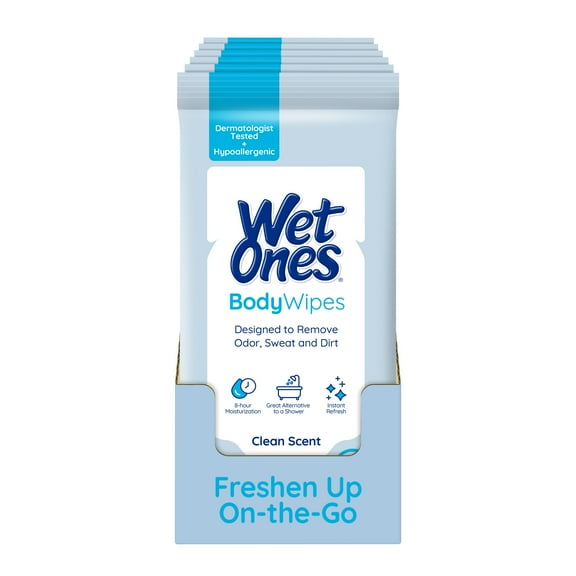 Wet Ones Body Wipes Clean Scent Body Cleansing Wipes (1 Pack)