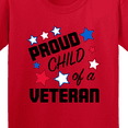 thumbnail image 4 of Inktastic Proud Child of a Veteran Veterans Day Youth T-Shirt, 4 of 5