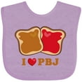 thumbnail image 3 of Inktastic I Love Pbj 2 Boys or Girls Baby Bib, 3 of 4