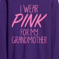 thumbnail image 2 of Instant Message - I Wear Pink For My Grandmother Long Sleeve Graphic T-Shirt, 2 of 5