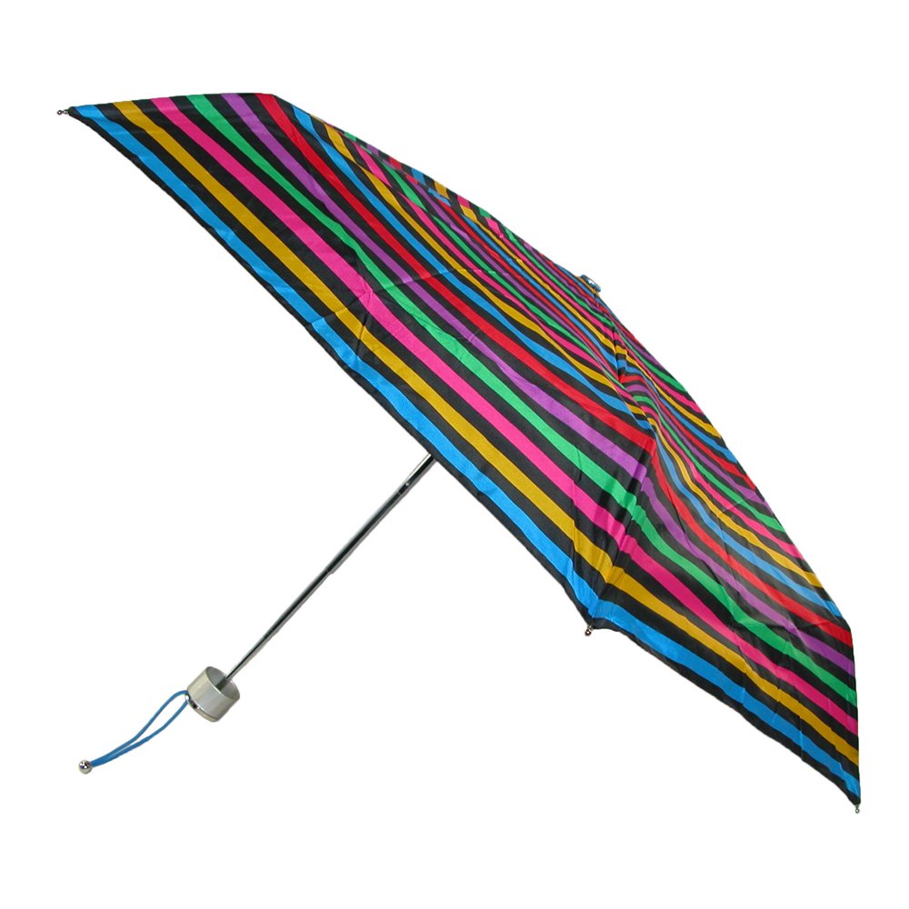 totes Size one size Manual Mini Stripe Print Travel Compact Umbrella