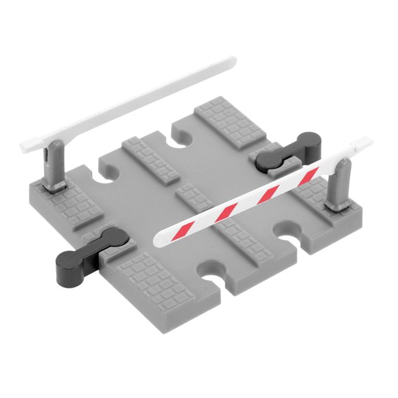 KAKOWELY train track prop Toy Train Track Accessories Simulation Barricade Plaything DIY Train Road Block Replacement Railway Parts Train Track Railing Barrier Pretend Model for Games