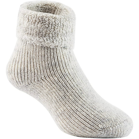 Lian LifeStyle Boy's 6 Pairs Extra Thick Wool Boot Socks Crew Plain LK01 (Grey) (0Y-2Y)