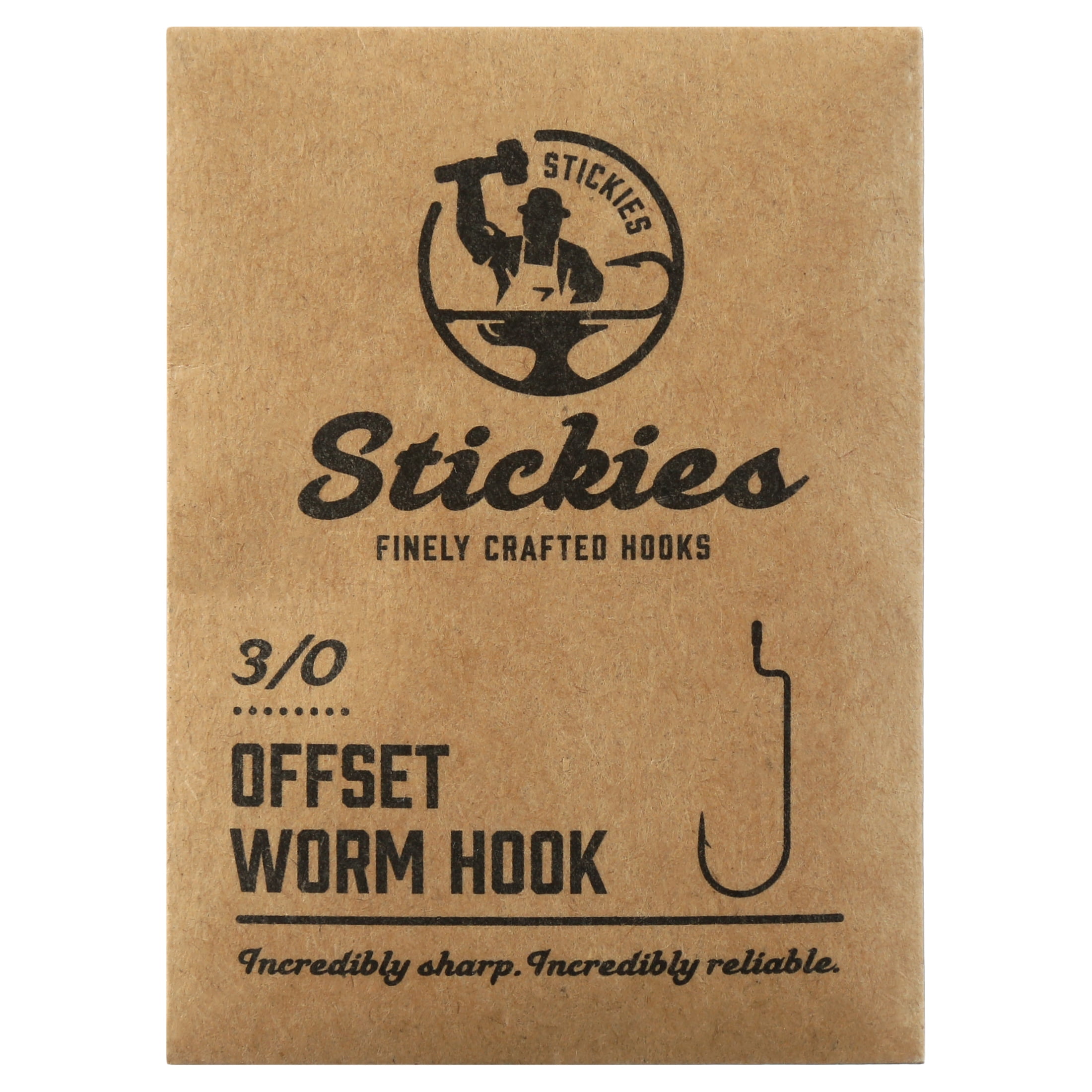 Stickies Offset Worm Hook 