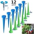 thumbnail image 1 of Paquete de 12 dispositivos automáticos de riego de plantas, sistema automático de picos con válvula de Control de liberación lenta, gotero ER, 1 of 5