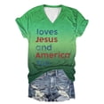 thumbnail image 1 of UANWENN T-Shirt à Manches Courtes Col en V pour Femmes Décontracté Confortable Basique Doux pour Usage Quotidien avec Design Tendance T-Shirt Raglan Femmes Hauts de Travail Amples Femmes T-Shirts Amples Femmes Chemises à Manches Longues, 1 of 2