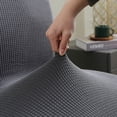 thumbnail image 4 of Sumhomie Housse Extensible Texturée à Carreaux pour Fauteuil à Oreilles Sans Accoudoirs, 4 of 4