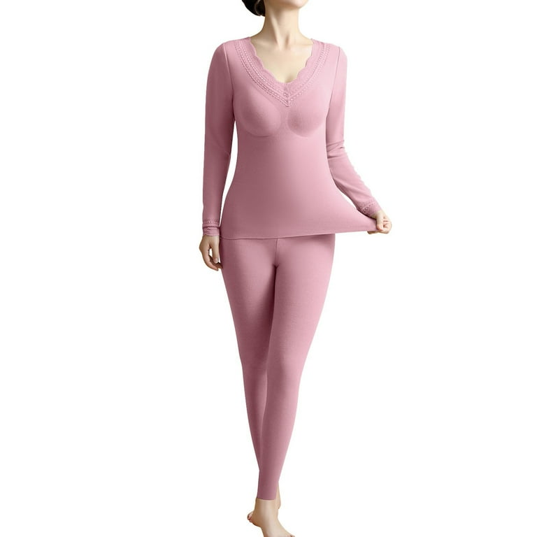 Inner Fleeces Thermal Underwear Set For Women Men Thermal Underwear Bottoms  Thermoactive Thermal Base Layer With Tops Trouser