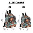 thumbnail image 3 of JIALIOU Mini Backpack Purse for Women Quilted Casual Daypack Small Travel Shoulder Bag, Beautiful Black Woman Wearing Sunglasses, 3 of 7