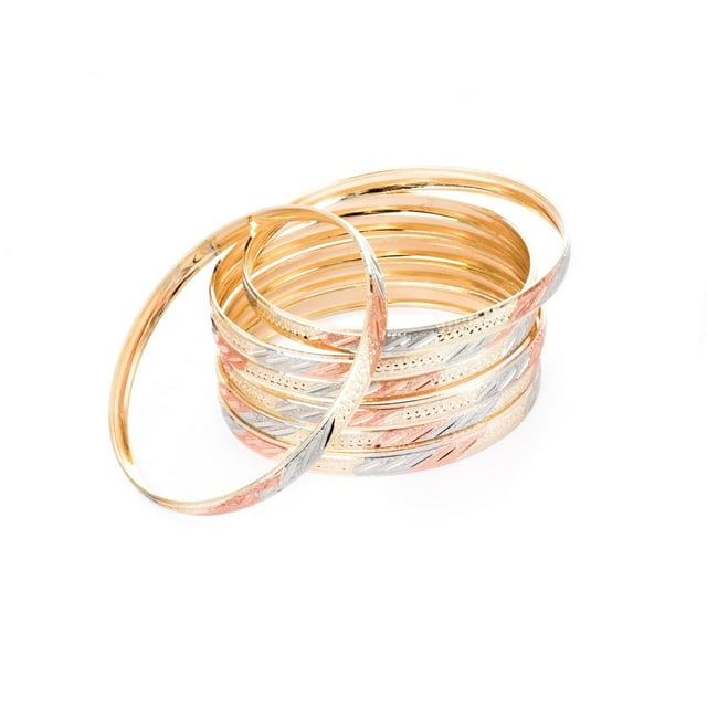 Pulsera Semanario para Mujer 6mm en Chapa de Oro 18K multicolor S Ametrinaa MPAR0001