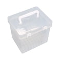 thumbnail image 4 of Estuche para rotuladores, caja de almacenamiento para rotuladores, organizador de lápices, transparente, a prueba de polvo, portátil, multifunción, 80 tragamonedas BLESIY Estuche de transporte de marcador, 4 of 8