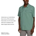 thumbnail image 4 of Eddie Bauer Men’s UPF 50 Sun Protection Short Sleeve Relaxed Fit Woven Tech Shirt (Green, X-Small), 4 of 6