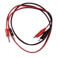 thumbnail image 4 of 6 Pcs Red Black Banana Plugs to Alligator Clips Probe Test Cable 1M, 4 of 5
