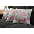 thumbnail image 2 of Ambesonne Saying Throw Pillow Cover 4 Pack, Family Love Saying Wreath, 24", Multicolor, 2 of 6