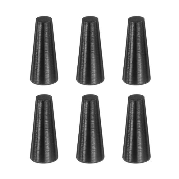 6 Pack Silicone Rubber Tapered Plug, 5mm to 9mm High Temp for Hole Plugs, Spraying, Coating, 20mm