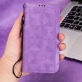 thumbnail image 6 of Dteck Wallet Case for iPhone XS Max, Flip Magnetic Synthetic Leather with Hand Strap Credit Card Slots Kickstand Business style Phone Cover For iPhone XS Max, Purple, 6 of 12