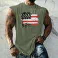 thumbnail image 2 of Yiaimeir Men's Sleeveless Tank Tops With American Flag Print Casual Summer Tank Top For Gym Beach And Everyday Wear,Size S-3XL, 2 of 4