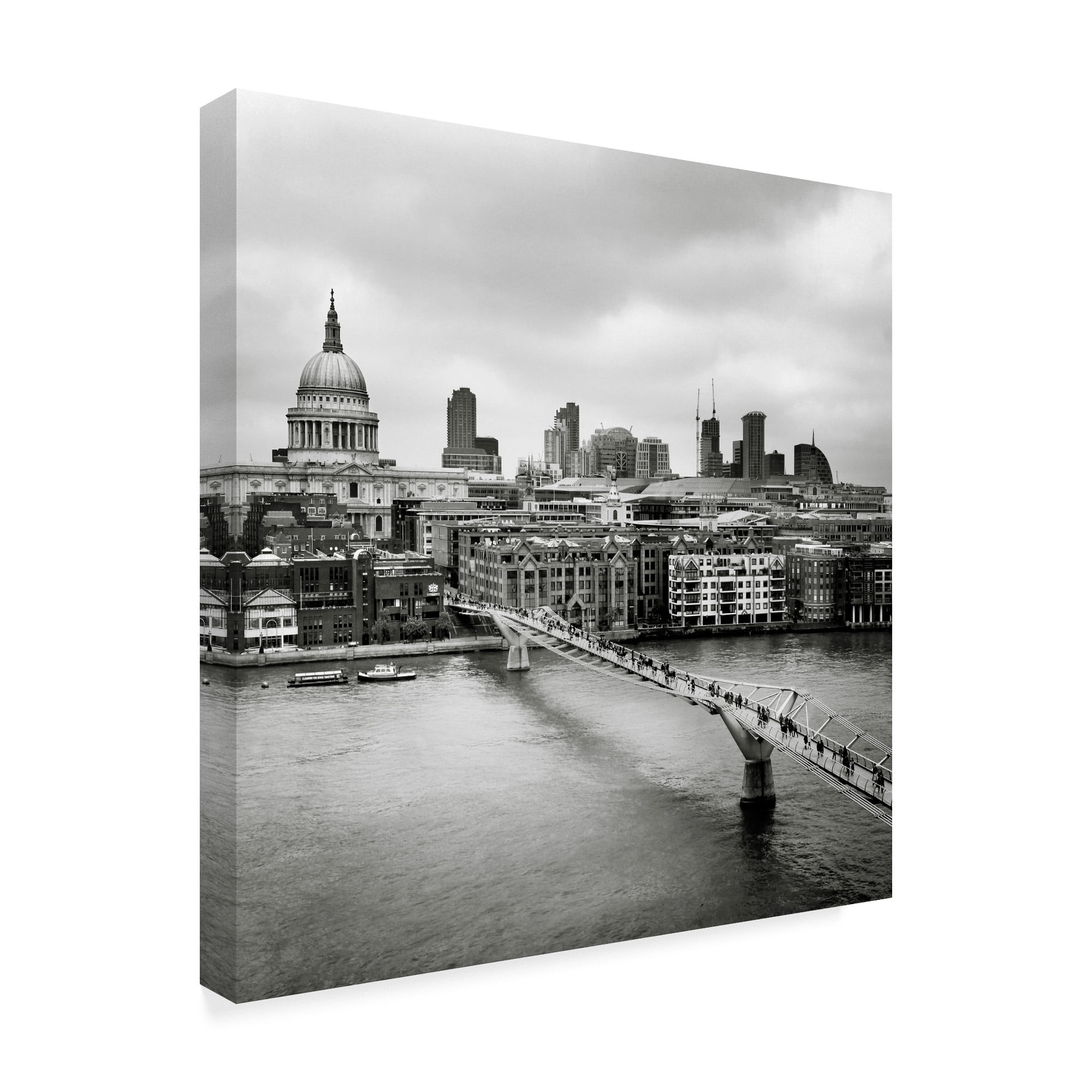 Trademark Fine Art 'London Millennium Bridge' Canvas Art by Nina Papiorek