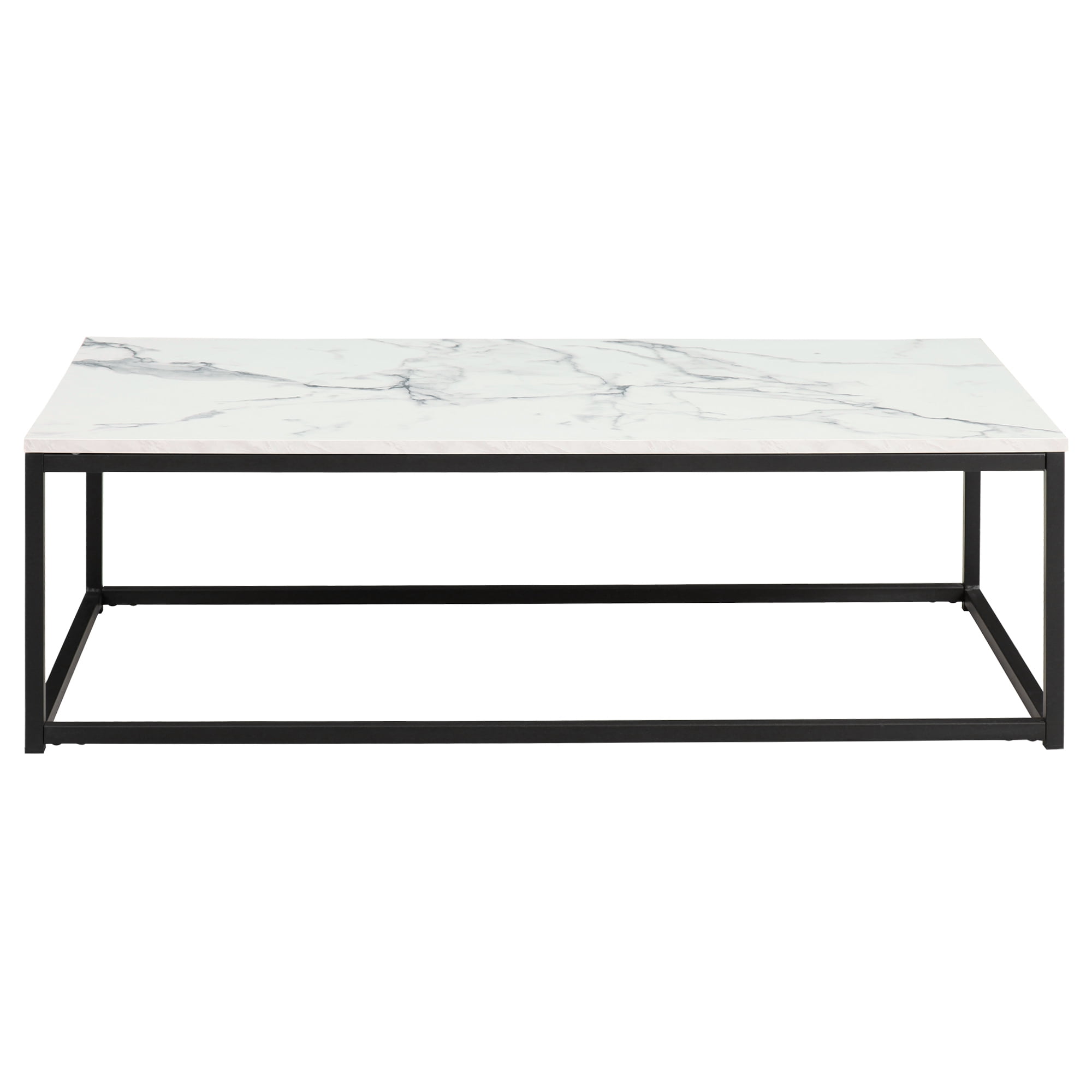 Kadyn Coffee Table, Rectangle MDF Coffee Table for Kitchen, Restaurant, Sofa Center Table for Living Room, White