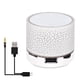 thumbnail image 1 of Altavoz de sonido Altavoz inalámbrico de 3,5 mm Reproductor de música portátil V4.0 compatible con Bluetooth recargable de 3 W, blanco sidaley EL002975-01B, 1 of 2