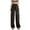 Brown, variant on Ladies Pants Solid Color Retro High Waisted Pants with Multi Pocket Thin Wide Leg Jeans Women Dress Pants Pink M