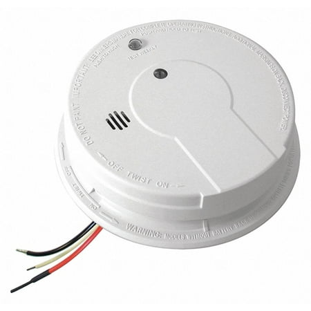 Firex P12040 Photoelectric Smoke Alarm, 120VAC