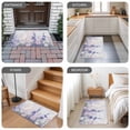 thumbnail image 6 of Lavender Door Mat&nbsp;Indoor Outdoor Entrance, Non Slip Rug for Kitchen Bathroom Entryway Rug, Pastoral Pastel Purple Pink Wildflower Washable Doormat Floor Mat for Office Home Decor 24x36 Inch, 6 of 8