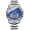 White-Blue, variant on Mens Round Quartz Watch with Date, Stop-watch, and Night Light - Stainless Steel Strap, Alloy Case, Business Style, Water Resistant, Electronic Movement