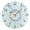 Gold, variant on Lions with Crowns on Heads Cute Round Wall Clock Silent Analog Battery Operated Black Pointer Home Decor 9.84" Diameter