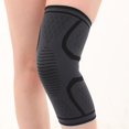 thumbnail image 3 of Rodillera deportiva de nailon con doble corrugado de silicona y tejido transpirable para las cuatro estaciones, 3 of 5