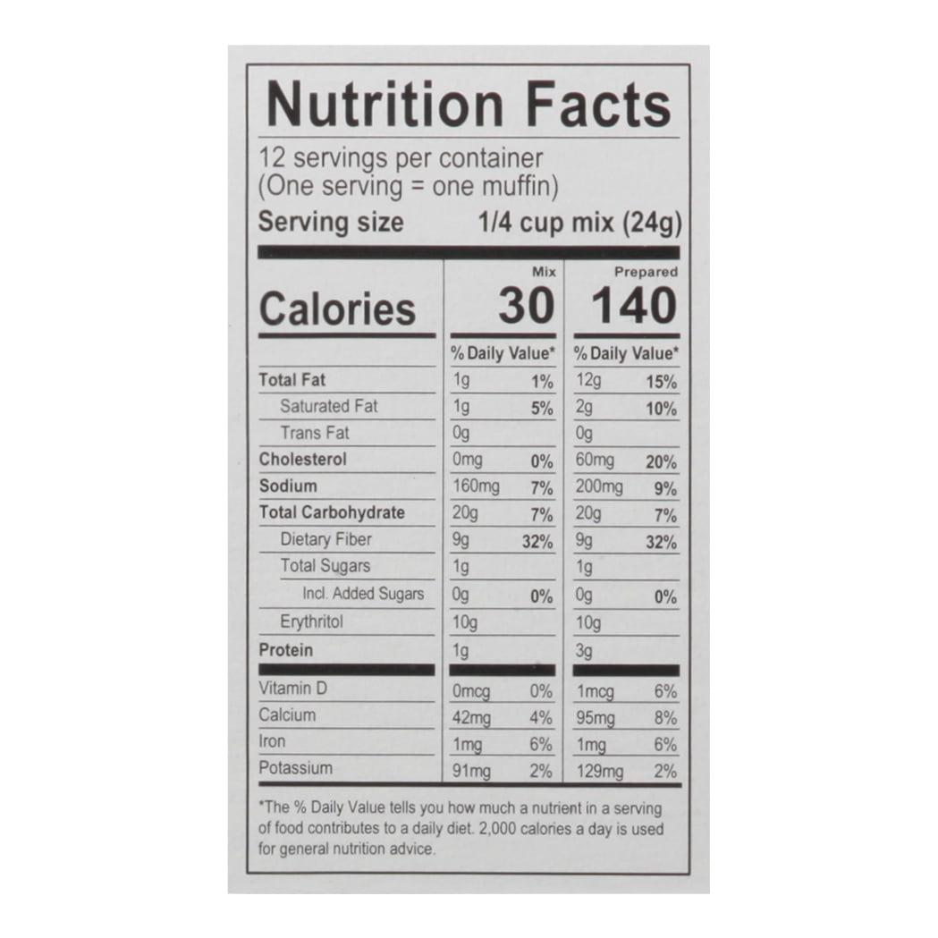 King Arthur Keto Muffin Mix, All Purpose, 1g Net Carbs 0g Added Sugar Per Serving, Low Carb & Keto Friendly, 10 oz
