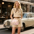 thumbnail image 6 of FORMRS Women Crossbody Purse with Chain Strap Vegan Leather Shoulder Handbag, Beige Stars, 6 of 7
