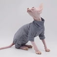 thumbnail image 4 of Hairless Cat Clothes Soft Warm Cat Hoodie for Sphynx Cats,Devon Rex, Cornish,Peterbald, 4 of 5