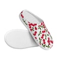 thumbnail image 3 of Kdxio Cherry_1 Women's Men's Slippers Plush Slip-On House Slipper for Winter Indoor Soft Cushion Non-slip Fluffy Slides Slippers-13, 3 of 7