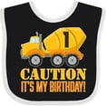 thumbnail image 3 of Inktastic 1st Birthday Construction Truck Cement Mixer Boys or Girls Baby Bib, 3 of 4